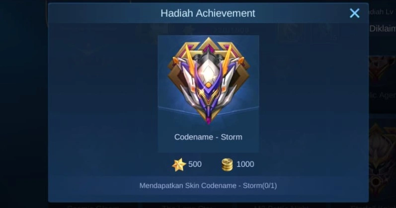 skin legend codename achievement